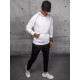 Mens white hoodie Kitol BX5516 - Mens Sweaters| Sweaters online Mens white hoodie Kitol BX5516