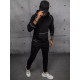 Mens black hoodie Kitol BX5515 - Mens Sweaters| Sweaters online Mens black hoodie Kitol BX5515