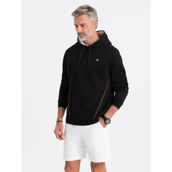 Men's black jumper Runo V4 OM-SSNZ-22FW-006 - Men's Sweaters| Sweaters online Men's black jumper Runo V4 OM-SSNZ-22FW-006