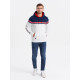 White hooded jumper Vona V1 OM-SSNZ-22FW-014 - Men's Sweaters| Sweaters online White hooded jumper Vona V1 OM-SSNZ-22FW-014