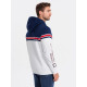White hooded jumper Vona V1 OM-SSNZ-22FW-014 - Men's Sweaters| Sweaters online White hooded jumper Vona V1 OM-SSNZ-22FW-014