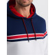 White hooded jumper Vona V1 OM-SSNZ-22FW-014 - Men's Sweaters| Sweaters online White hooded jumper Vona V1 OM-SSNZ-22FW-014