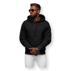 Džemperis su gobtuvu juodas Ifer