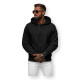 Hooded jumper black Ifer JS/3B566 - Men's Sweaters| Sweaters online Hooded jumper black Ifer JS/3B566