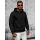 Hooded jumper black Ifer JS/3B566 - Men's Sweaters| Sweaters online Hooded jumper black Ifer JS/3B566