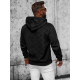 Hooded jumper black Ifer JS/3B566 - Men's Sweaters| Sweaters online Hooded jumper black Ifer JS/3B566