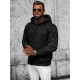 Hooded jumper black Ifer JS/3B566 - Men's Sweaters| Sweaters online Hooded jumper black Ifer JS/3B566