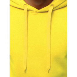 Neoninės geltonos spalvos vyriškas džemperis su gobtuvu Buvoli