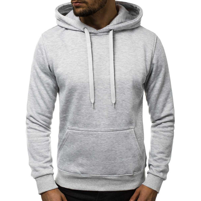 Miesten harmaa hupullinen pusero Buvoli JS/2009