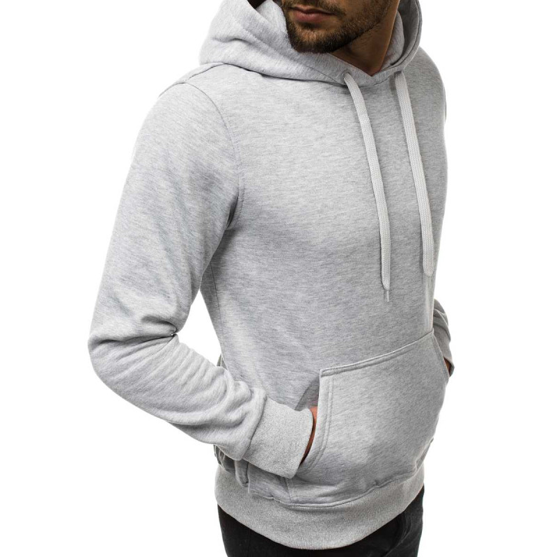 Miesten harmaa hupullinen pusero Buvoli JS/2009