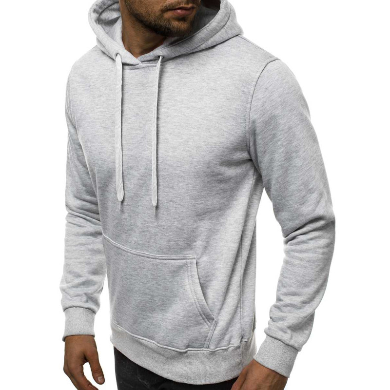 Miesten harmaa hupullinen pusero Buvoli JS/2009