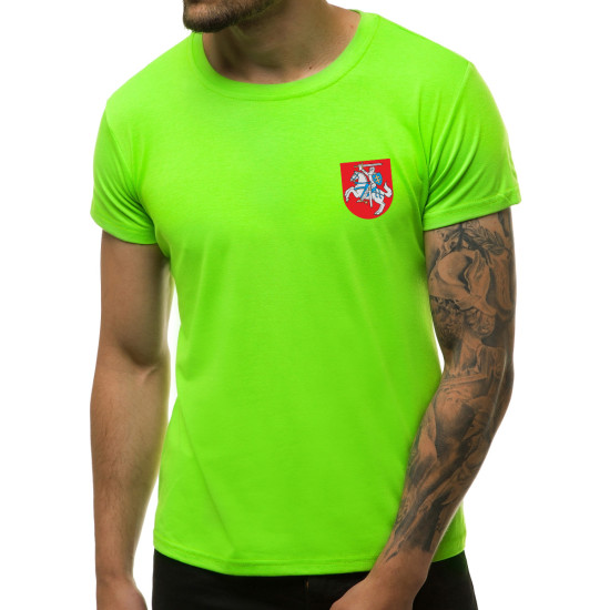 Žali neoniniai vyriški marškinėliai Herbas JS/712005 - Marškinėliai Žali neoniniai vyriški marškinėliai Herbas JS/712005