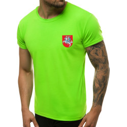 Žali neoniniai vyriški marškinėliai Herbas