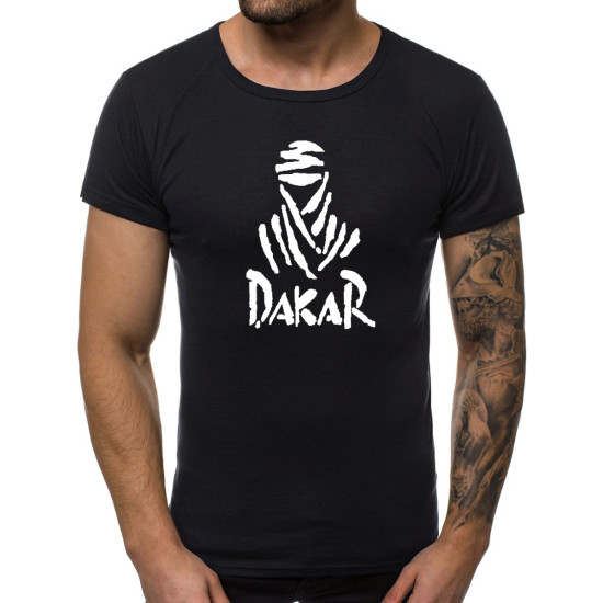 Juodi vyriški marškinėliai Dakar JS/712005