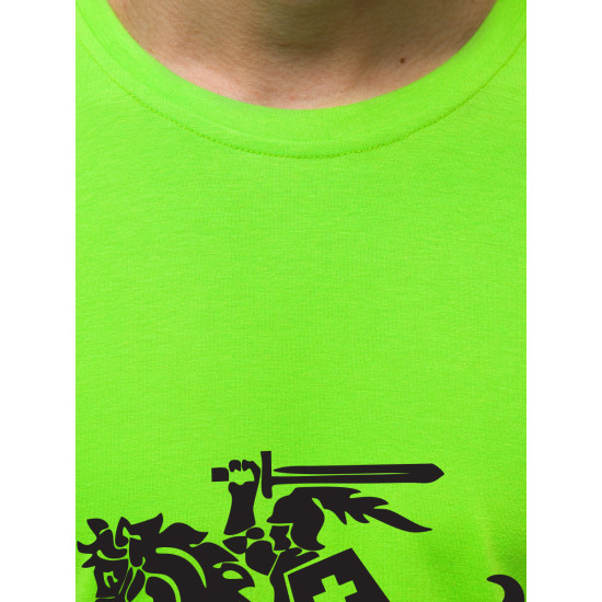 Žali neoniniai vyriški marškinėliai VYTIS JS/712005 - Marškinėliai Žali neoniniai vyriški marškinėliai VYTIS JS/712005