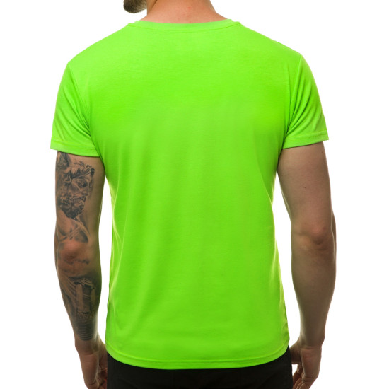Žali neoniniai vyriški marškinėliai Širdis JS/712005 - Marškinėliai Žali neoniniai vyriški marškinėliai Širdis JS/712005
