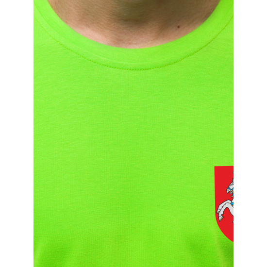 Žali neoniniai vyriški marškinėliai Herbas JS/712005 - Marškinėliai Žali neoniniai vyriški marškinėliai Herbas JS/712005
