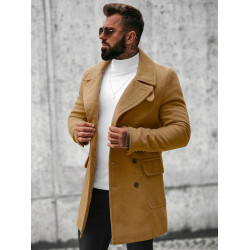 Išpardavimas Vyriškas stilingas rudas rudas rudas paltas Nova