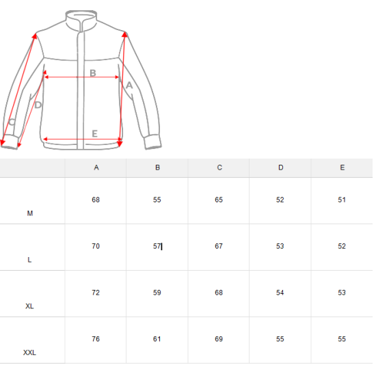 Men's transitional red jacket Maril JB/JP1100 - TX3546