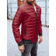 Men's quilted burgundy jacket Minti