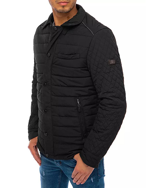 Vyriška dygsniuota juoda striukė Farrel