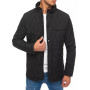 Men's quilted black jacket Midon
