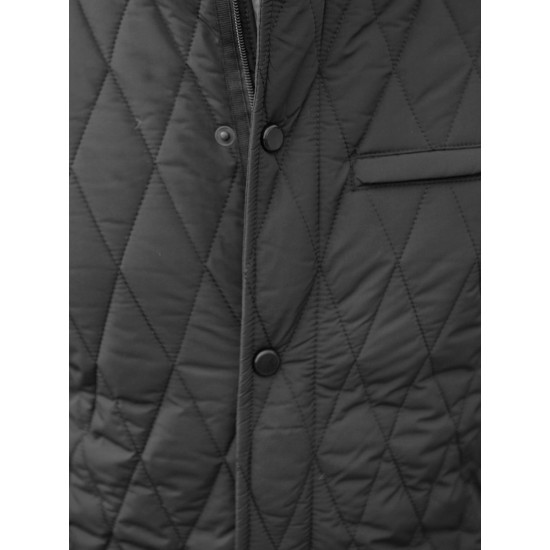 Mens quilted black jacket Midon JS/22M111/1 - Mens Jackets and Coats Mens quilted black jacket Midon JS/22M111/1