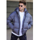 Gray men's jacket with hood Jack