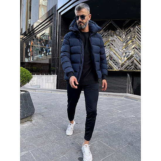 Mens dark blue jacket Klover PK3536 Premium