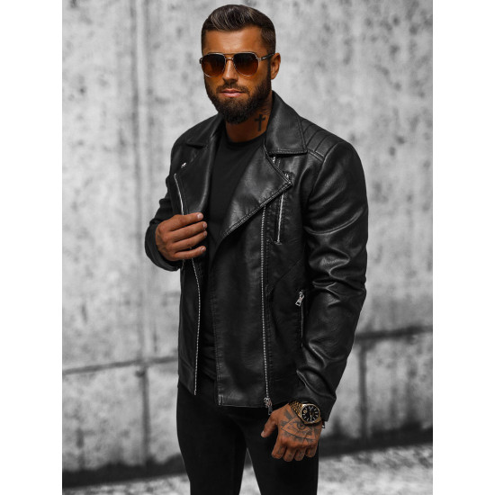 Eco leather jacket Barber JS/11Z8067 - Men's Jackets and Coats Eco leather jacket Barber JS/11Z8067