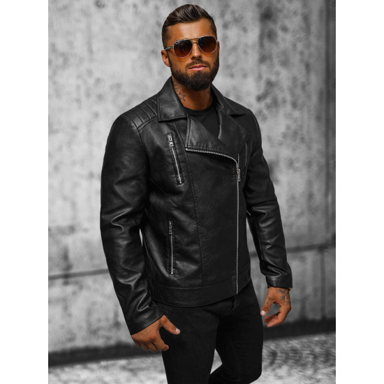 Eco leather jacket Barber JS/11Z8067 - Men's Jackets and Coats Eco leather jacket Barber JS/11Z8067