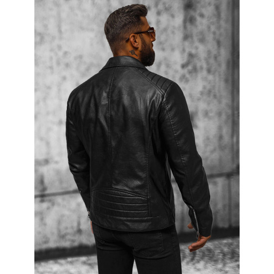 Eco leather jacket Barber JS/11Z8067 - Men's Jackets and Coats Eco leather jacket Barber JS/11Z8067