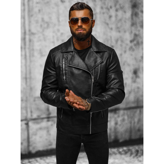 Eco leather jacket Barber JS/11Z8067 - Men's Jackets and Coats Eco leather jacket Barber JS/11Z8067