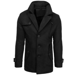 Juodos spalvos vyriškas paltas Toni