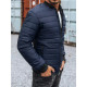 Mens quilted navy blue jacket Minti JS/MY02Z - Mens Jackets and Coats Mens quilted navy blue jacket Minti JS/MY02Z
