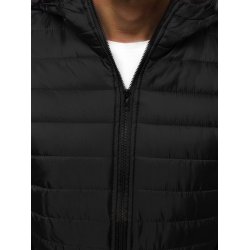 Vyriška pavasarinė - rudeninė striukė juodos spalvos Nosal