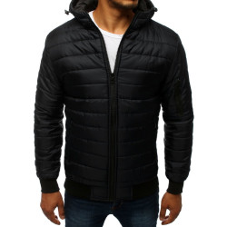 Vyriška pavasarinė - rudeninė striukė juodos spalvos Nosal