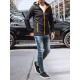Mens black jacket with orange details Arot TX4175 - Mens Jackets and Coats Mens black jacket with orange details Arot TX4175