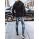Mens black jacket with orange details Arot TX4175 - Mens Jackets and Coats Mens black jacket with orange details Arot TX4175