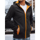 Mens black jacket with orange details Arot TX4175 - Mens Jackets and Coats Mens black jacket with orange details Arot TX4175