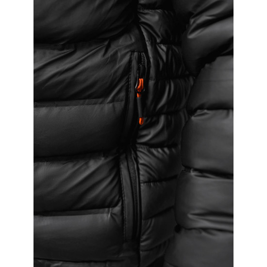 Juoda striukė Moren JS/22M325/392 - Vyriškos Striukės ir Paltai Juoda striukė Moren JS/22M325/392