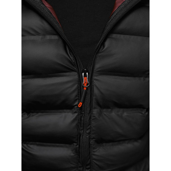 Juoda striukė Moren JS/22M325/392 - Vyriškos Striukės ir Paltai Juoda striukė Moren JS/22M325/392