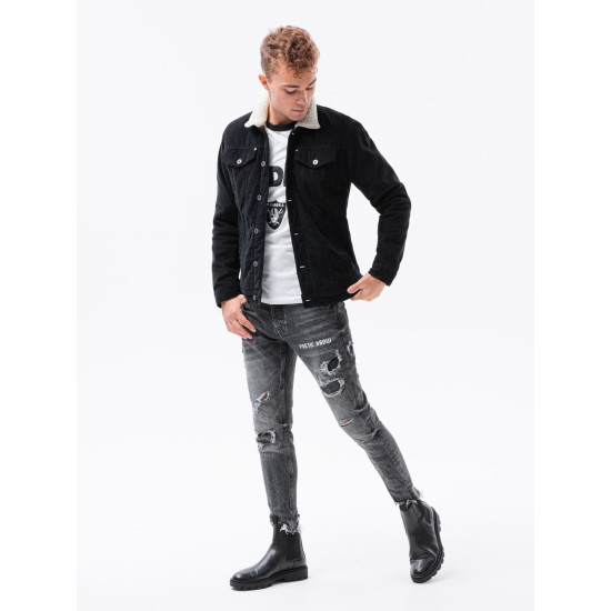 Black jacket Kensi C524 - Men's Jackets and Coats Black jacket Kensi C524