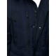 Men's dark blue winter jacket with fur hood Remal JB/JP1096 - For men Men's dark blue winter jacket with fur hood Remal JB/JP1096