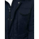Men's dark blue winter jacket with fur hood Remal JB/JP1096 - For men Men's dark blue winter jacket with fur hood Remal JB/JP1096