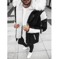 Juodos spalvos žieminė striukė Lendo