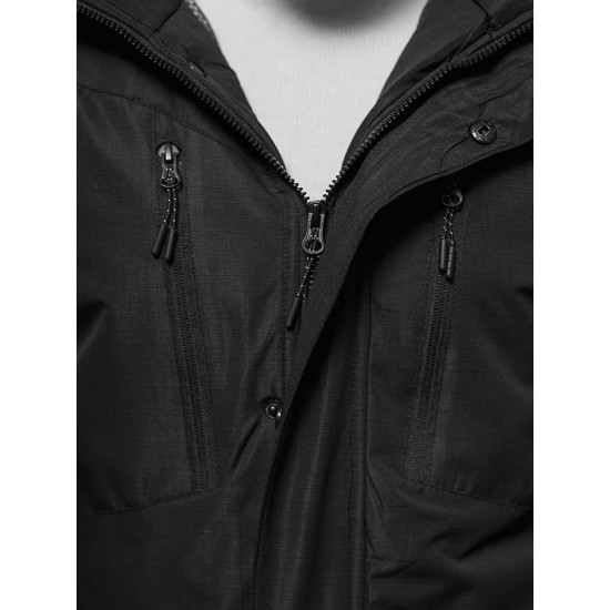 Juoda žieminė striukė Korol JS/22M321/392 - Vyriškos Striukės ir Paltai Juoda žieminė striukė Korol JS/22M321/392