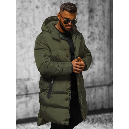 Green winter jacket Seter O/M799 - Men's Jackets and Coats Green winter jacket Seter O/M799