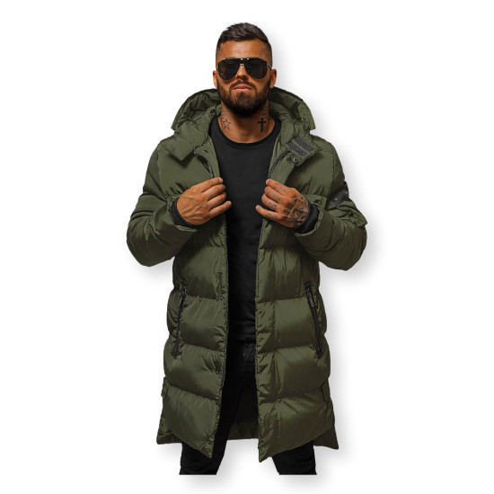 Green winter jacket Seter O/M799 - Men's Jackets and Coats Green winter jacket Seter O/M799