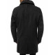 Stylish black autumn mens coat Nova JB/1048Z - Mens Jackets and Coats Stylish black autumn mens coat Nova JB/1048Z
